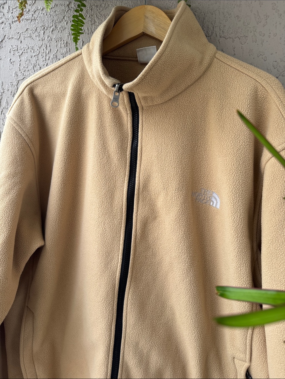 The North Face Men's Tan Fleece Full-Zip Jacket